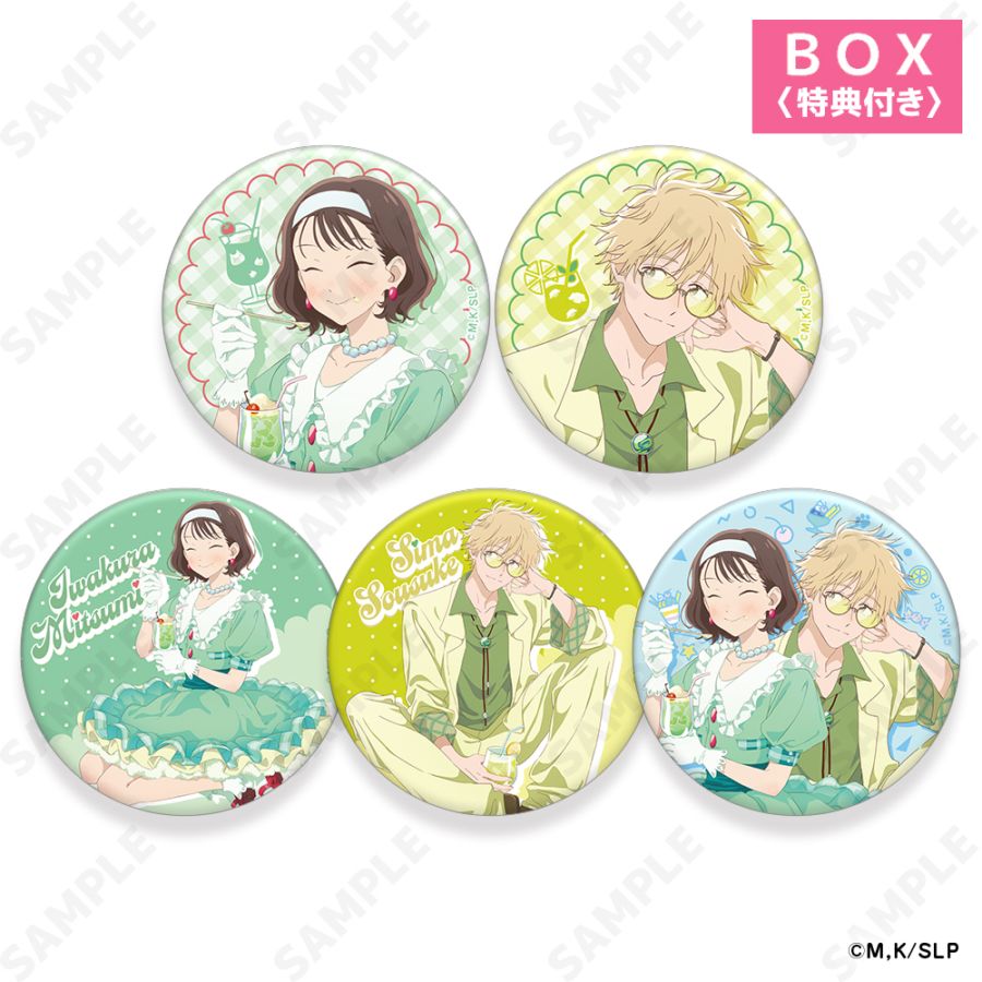 予約販売】 スキップとローファー トレーディングマット缶バッジ[soda