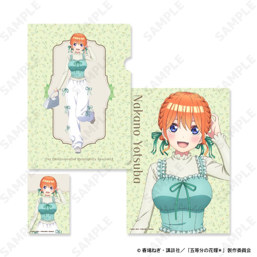 予約販売】五等分の花嫁＊ クリアファイル＆ブロマイドセット 4.中野