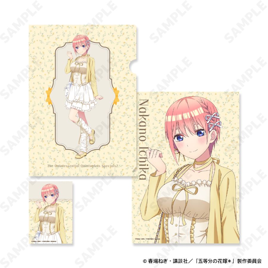 予約販売】五等分の花嫁＊ クリアファイル＆ブロマイドセット 1.中野一