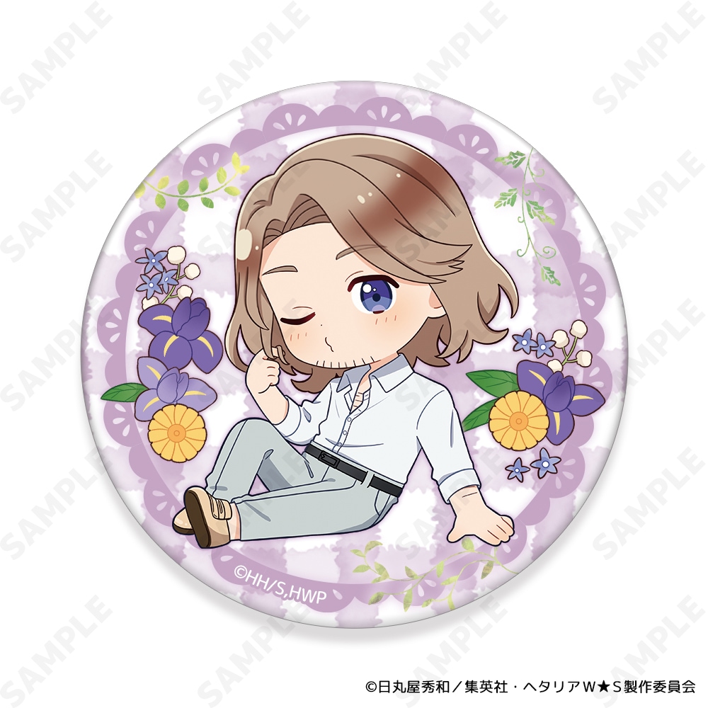 予約販売】 ヘタリアWorld☆Stars トレーディング缶バッジ～Flower