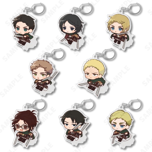 予約販売】進撃の巨人- アクリルキーホルダー［でこぱちっ！］5