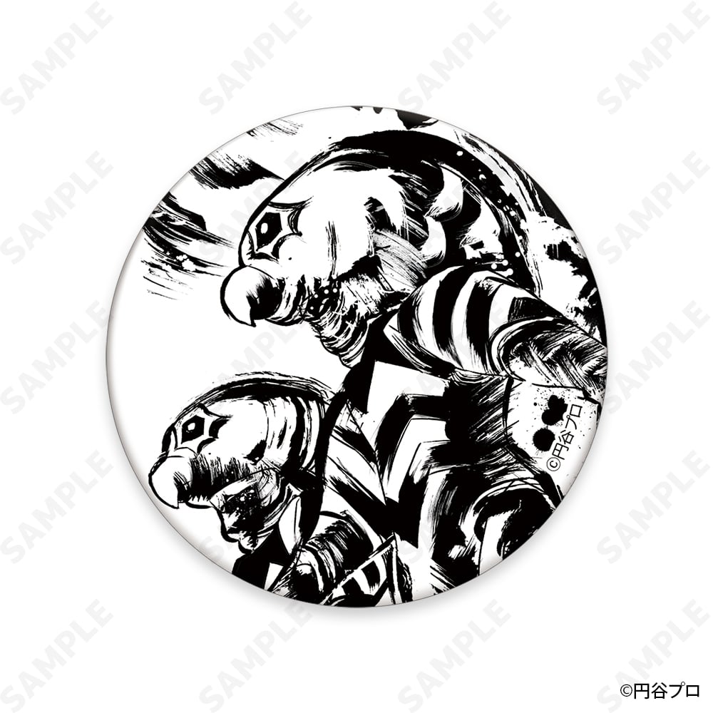 ヒジカタ君 近藤さん 墨絵風新選組トレーディング缶バッジ 予約販売】ウルトラ怪獣 墨絵風コレクション トレーディング和紙