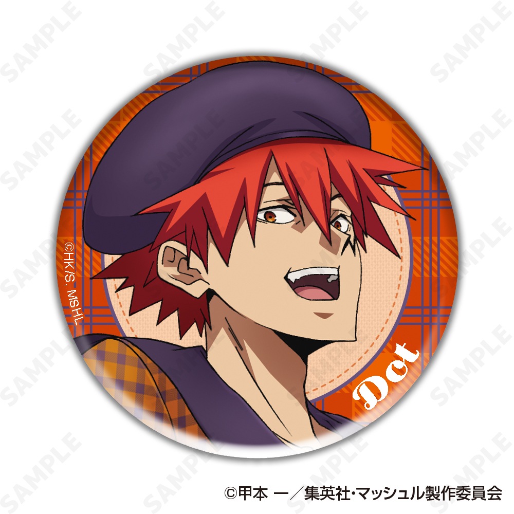 マッシュル　ドット　缶バッジ　マシュパ マッシュル 缶バッジ ワース マッシュル-MASHLE-_箔押し缶バッジ