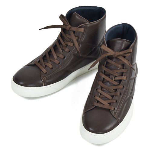 23cm 24cm 25cm STEFANO GAMBA ハイカットレザースニーカー 黒 41