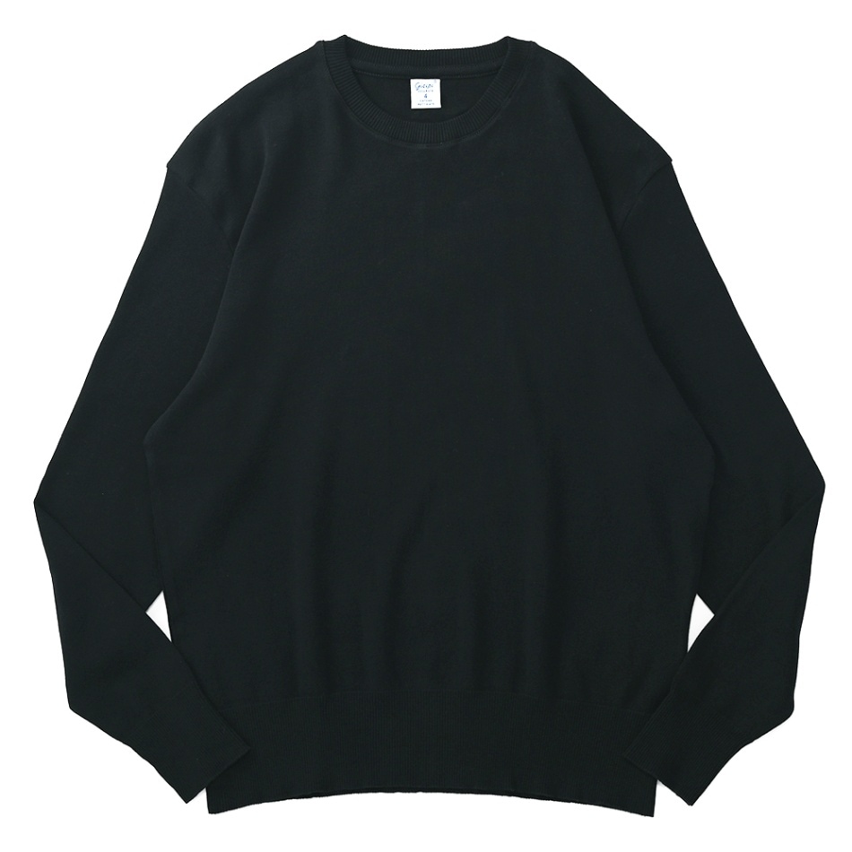 GICIPI ジチピ 2301A LUPO ルーポ COTONE SOFT ソフトコットン クルーネック リラックスフィットニットソー D.NAVY