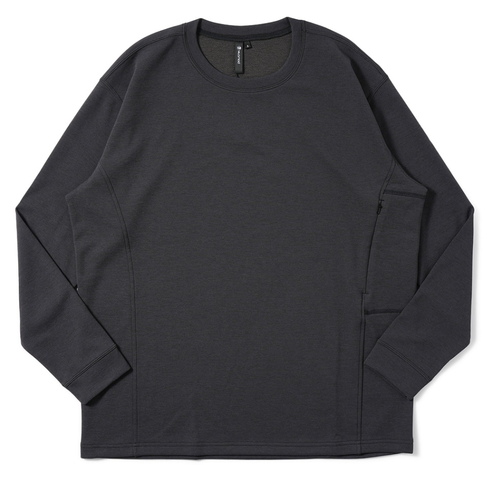 POUTNIK THE URBAN TRAVELER BY TILAK ポートニック ティラック DEL-TEE L/S デルティー ロングスリーブ ポケット BLACK