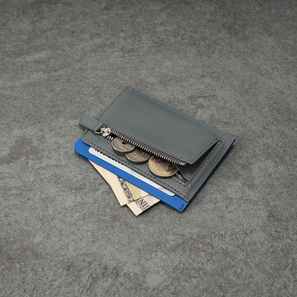 MOLINI モリニ Fragment Case フラグメントケース ミニウォレット FC1003 BLUE×GRAY