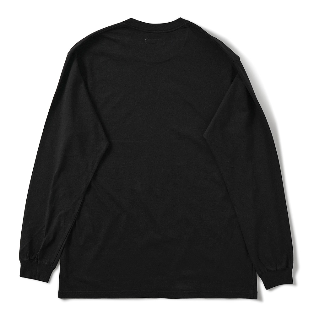 HOLLYWOOD RANCH MARKET ハリウッドランチマーケット グラデーションストライプ HRMARKET ロングスリーブ Tシャツ 1010110 BLACK