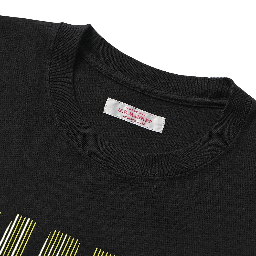 HOLLYWOOD RANCH MARKET ハリウッドランチマーケット グラデーションストライプ HRMARKET ロングスリーブ Tシャツ 1010110 BLACK