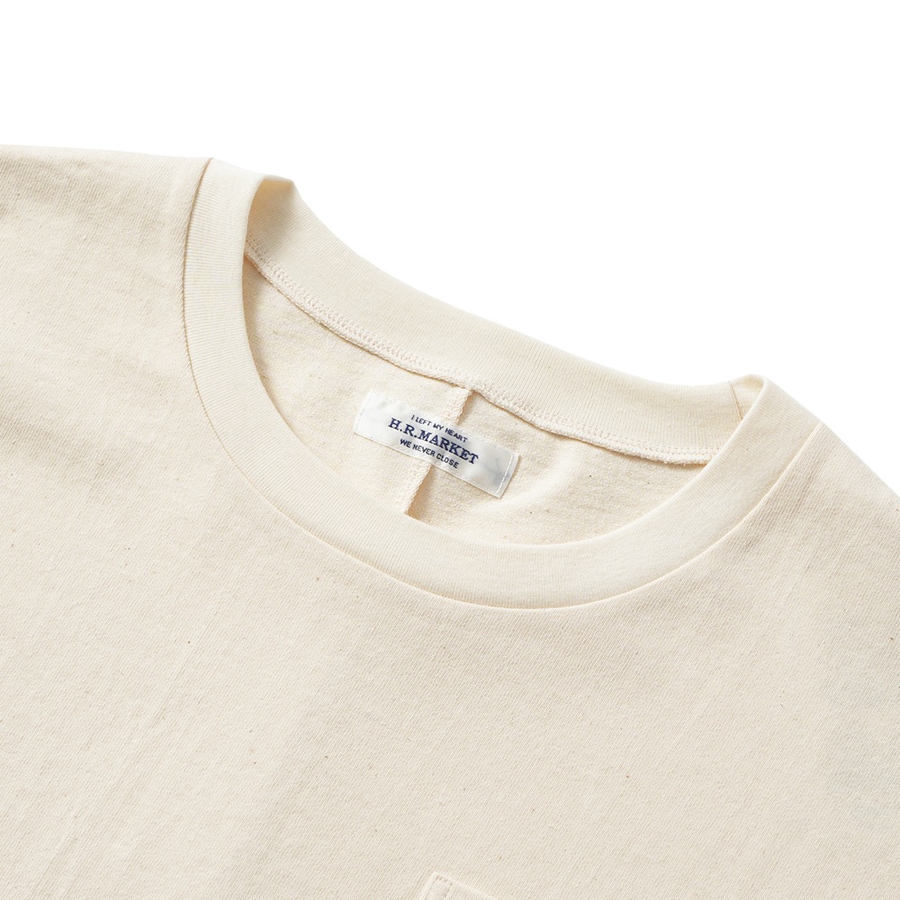 HOLLYWOOD RANCH MARKET ハリウッドランチマーケット Hエンブロイダリー ラウンドヘムTシャツ ウイメンズ 1006667 NATURAL