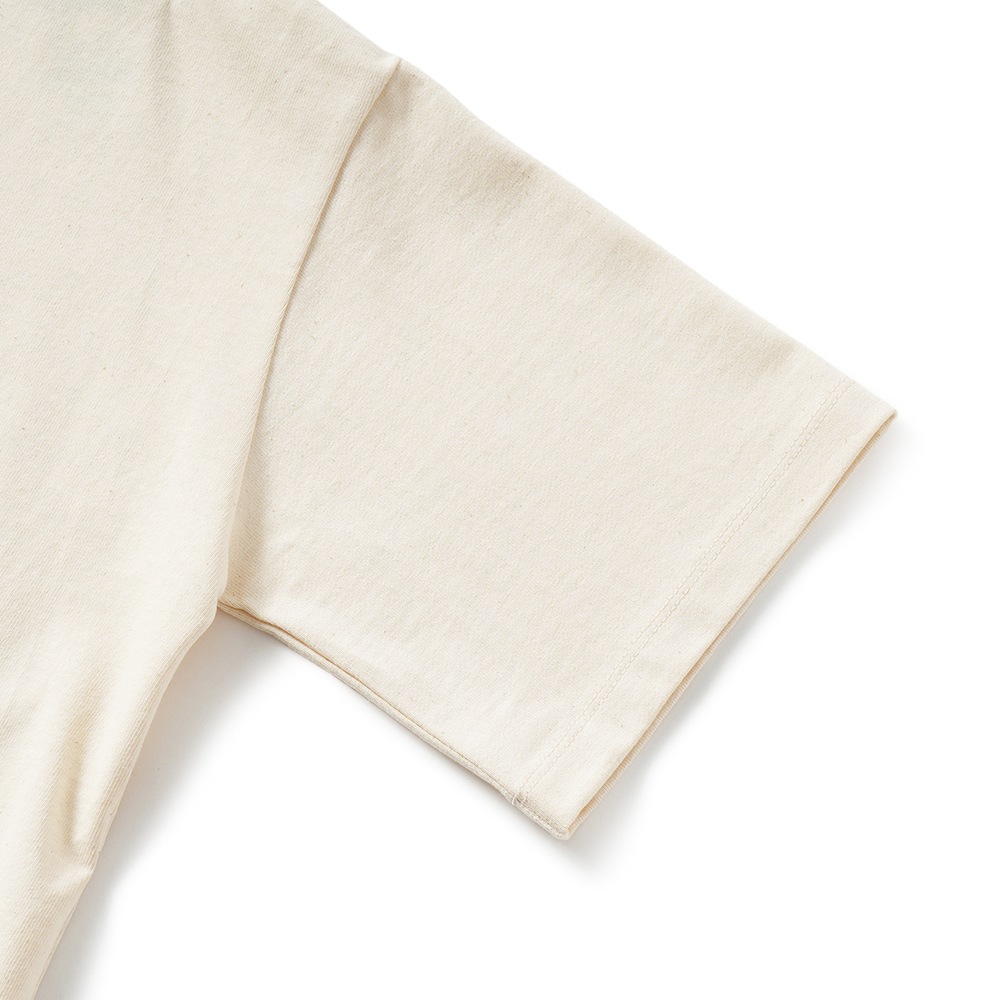 HOLLYWOOD RANCH MARKET ハリウッドランチマーケット Hエンブロイダリー ラウンドヘムTシャツ ウイメンズ 1006667 NATURAL