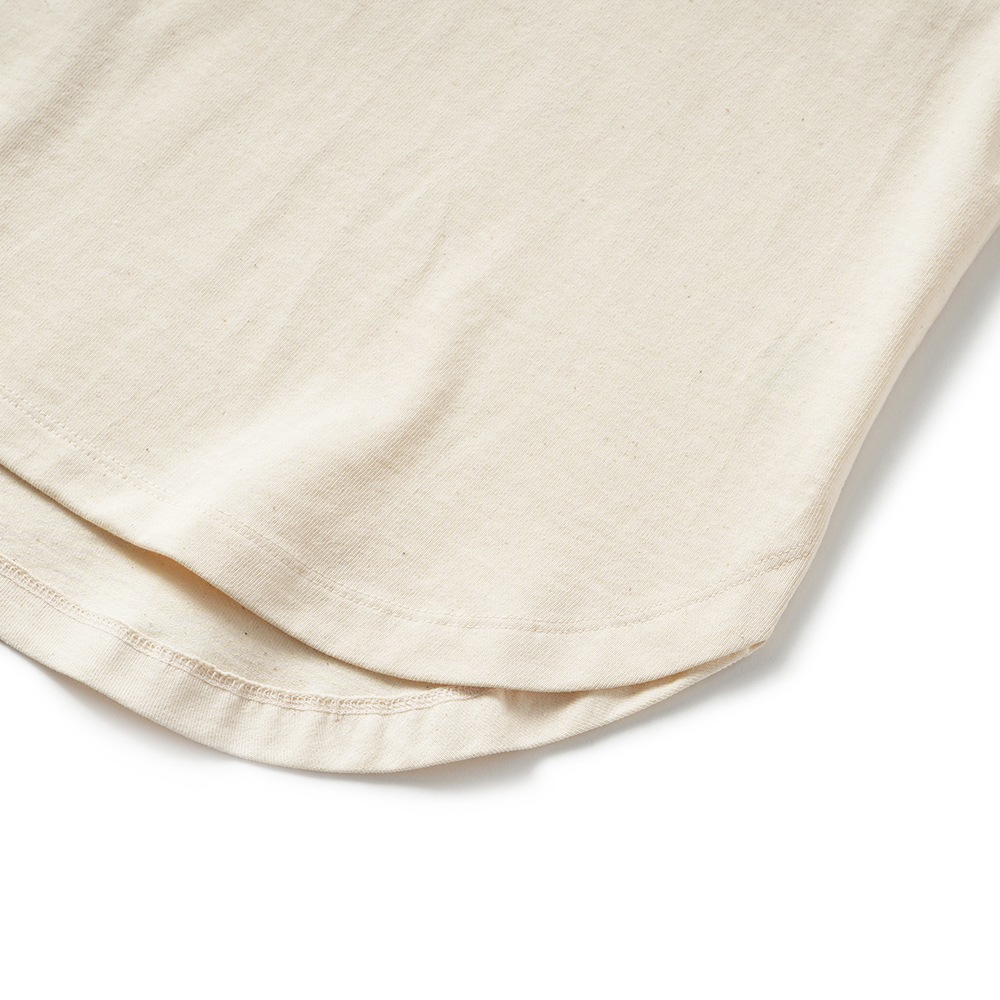 HOLLYWOOD RANCH MARKET ハリウッドランチマーケット Hエンブロイダリー ラウンドヘムTシャツ ウイメンズ 1006667 NATURAL