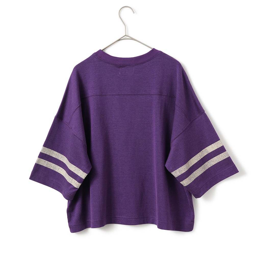 St.Johns 3rd club セント ジョンズ サード クラブ 67 フットボールTシャツ SJ25-045 PURPLE×WHITE