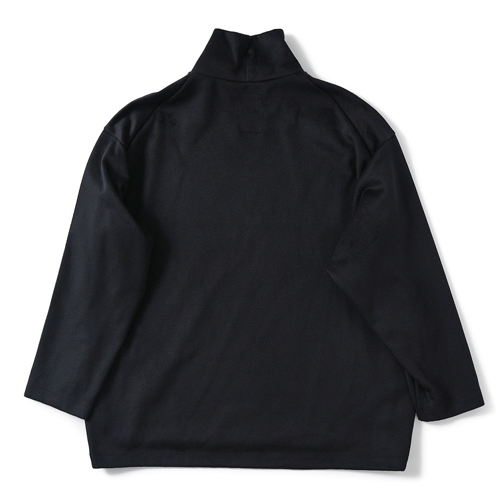 onegravity ワングラビティ ビーバージャージー モックネックカットソー 52-234-13-100012 BLACK