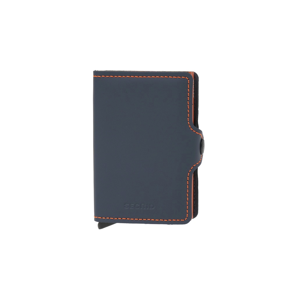 SECRID セクリッド TWINWALLET MATTE ツインウォレット NIGHT BLUE&ORANGE
