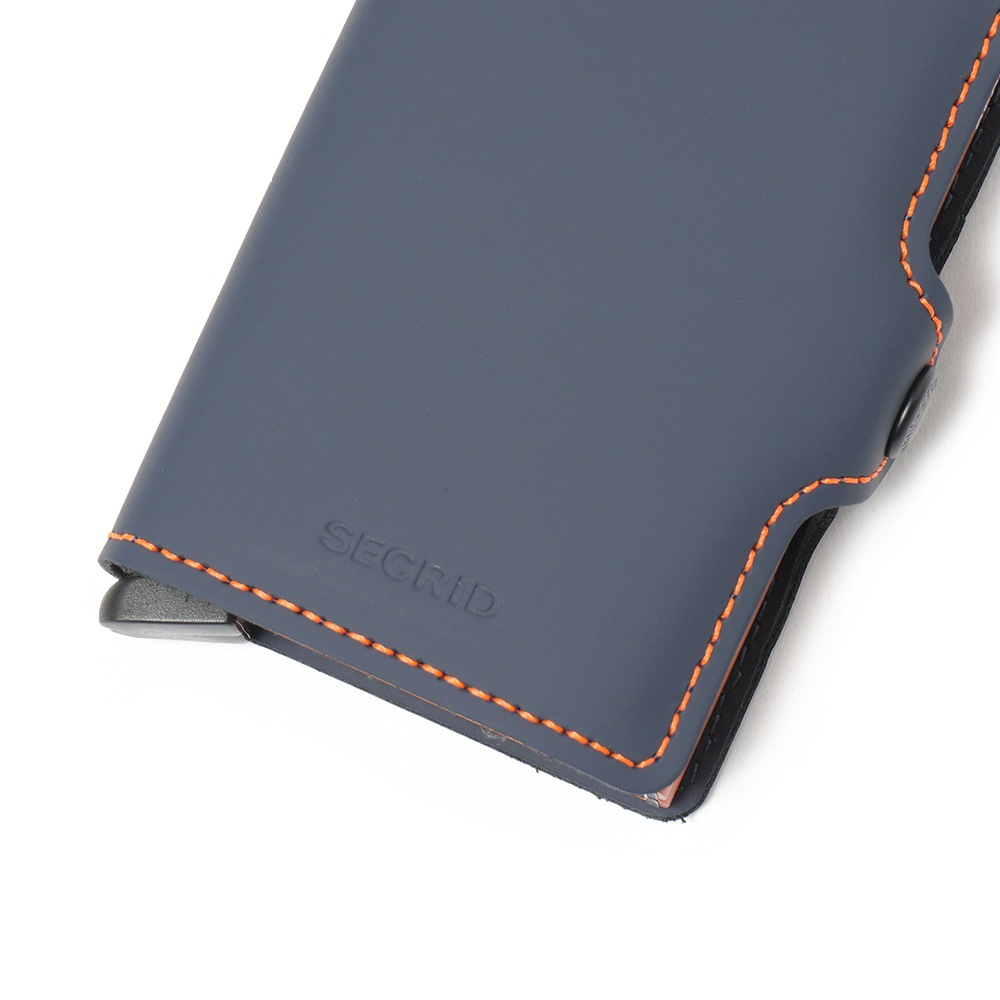 SECRID セクリッド TWINWALLET MATTE ツインウォレット NIGHT BLUE&ORANGE