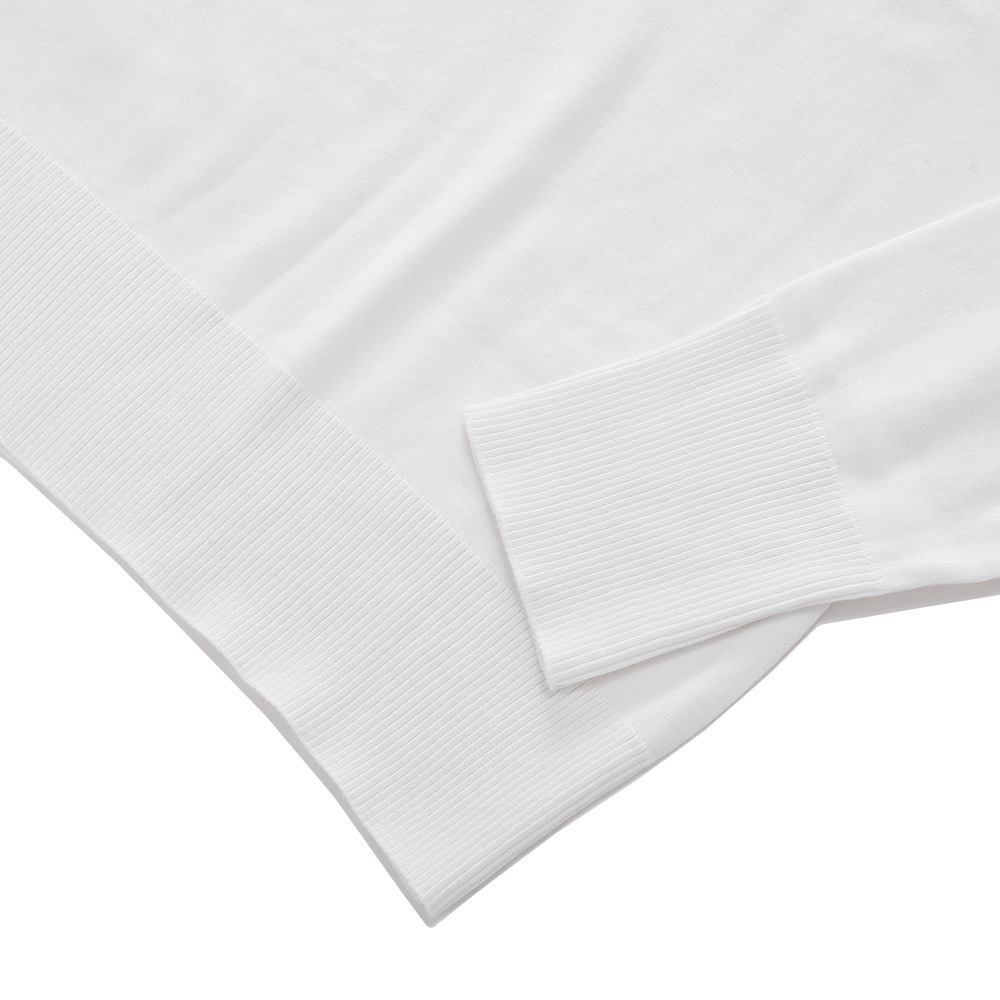 GICIPI ジチピ 2201A LUPO CotoneSoft ソフトコットン クルーネック ロングスリーブTシャツ WHITE