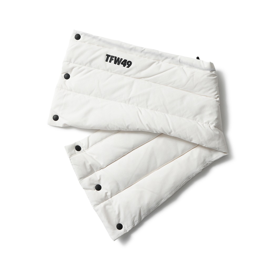 TFW49 ティーエフダブリュー49 DOWN NECK WARMER ダウンネックウォーマー T132520010 WHITE