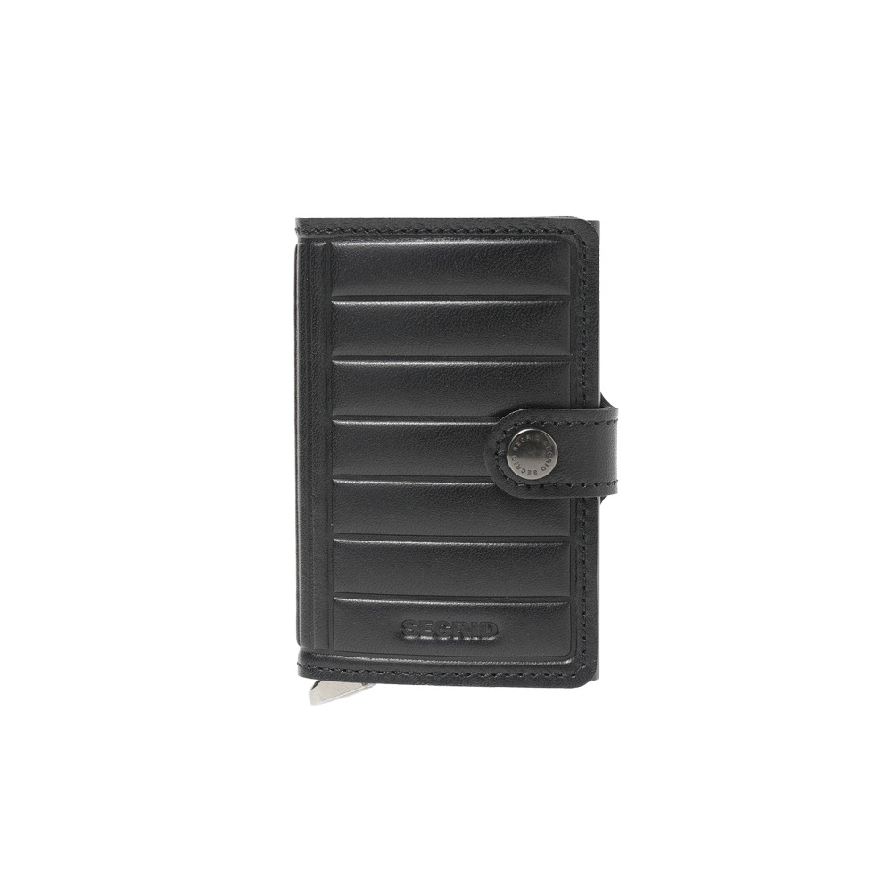SECRID セクリッド PREMIUM MINIWALLET EMBOSS LINES ミニウォレット BLACK