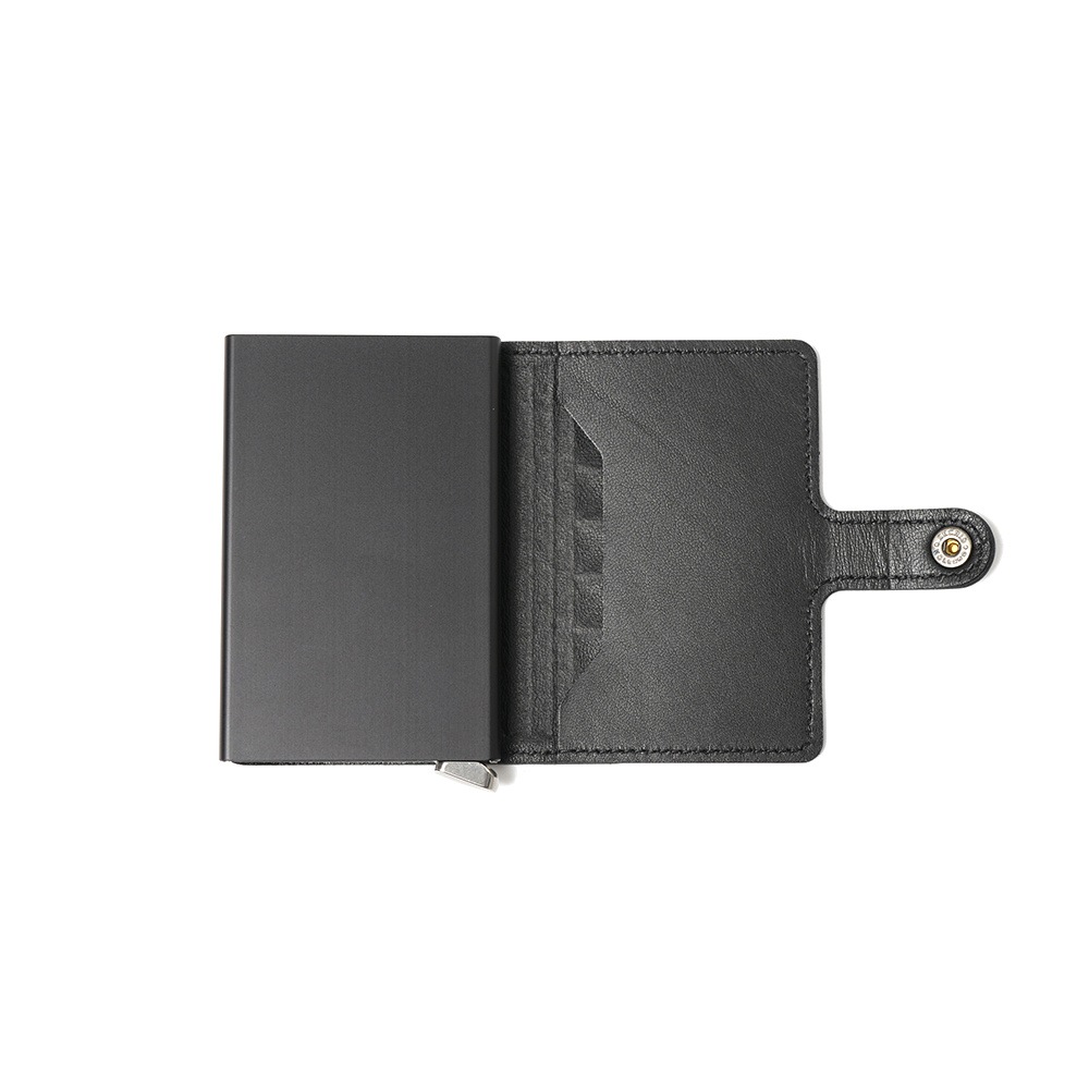 SECRID セクリッド PREMIUM MINIWALLET EMBOSS LINES ミニウォレット BLACK