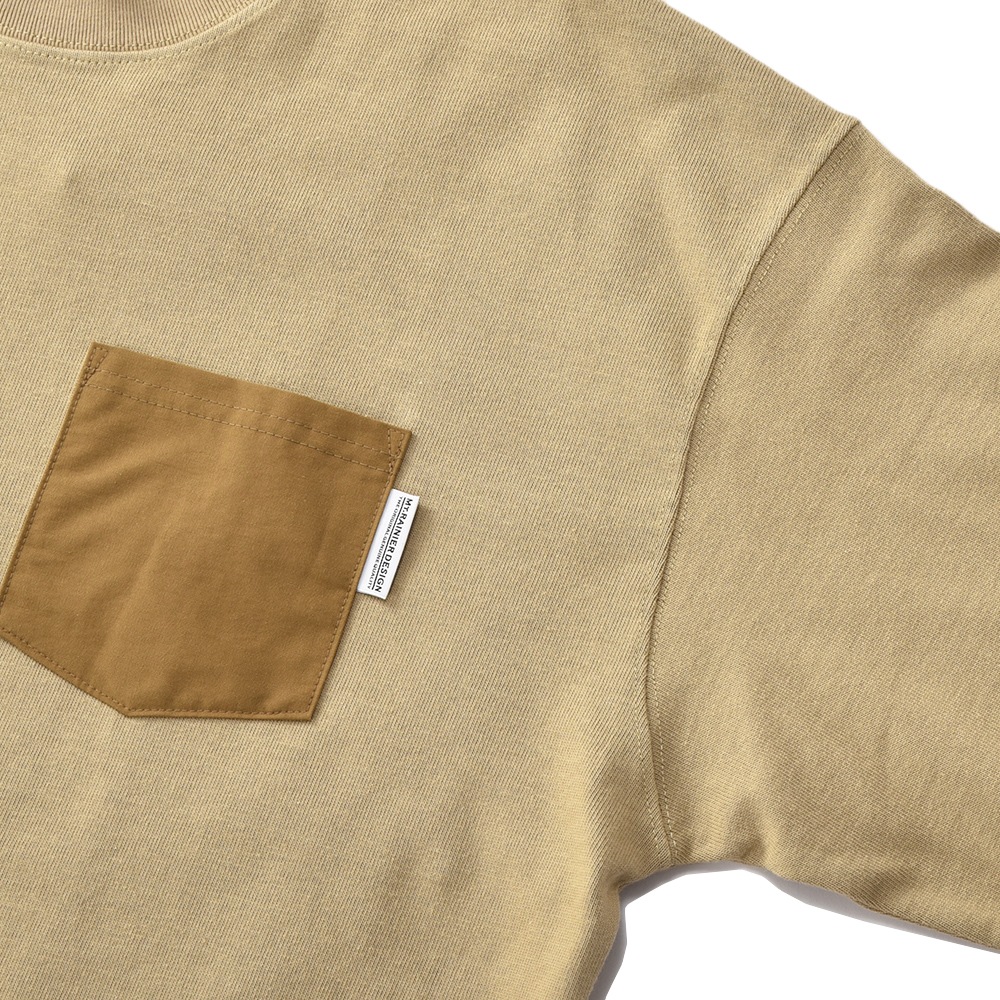 MT. RAINIER DESIGN マウントレイニアデザイン SIXTY FORTY POCKET TEE L/S 60/40 ポケットT ロングスリーブ 6554 BEIGE