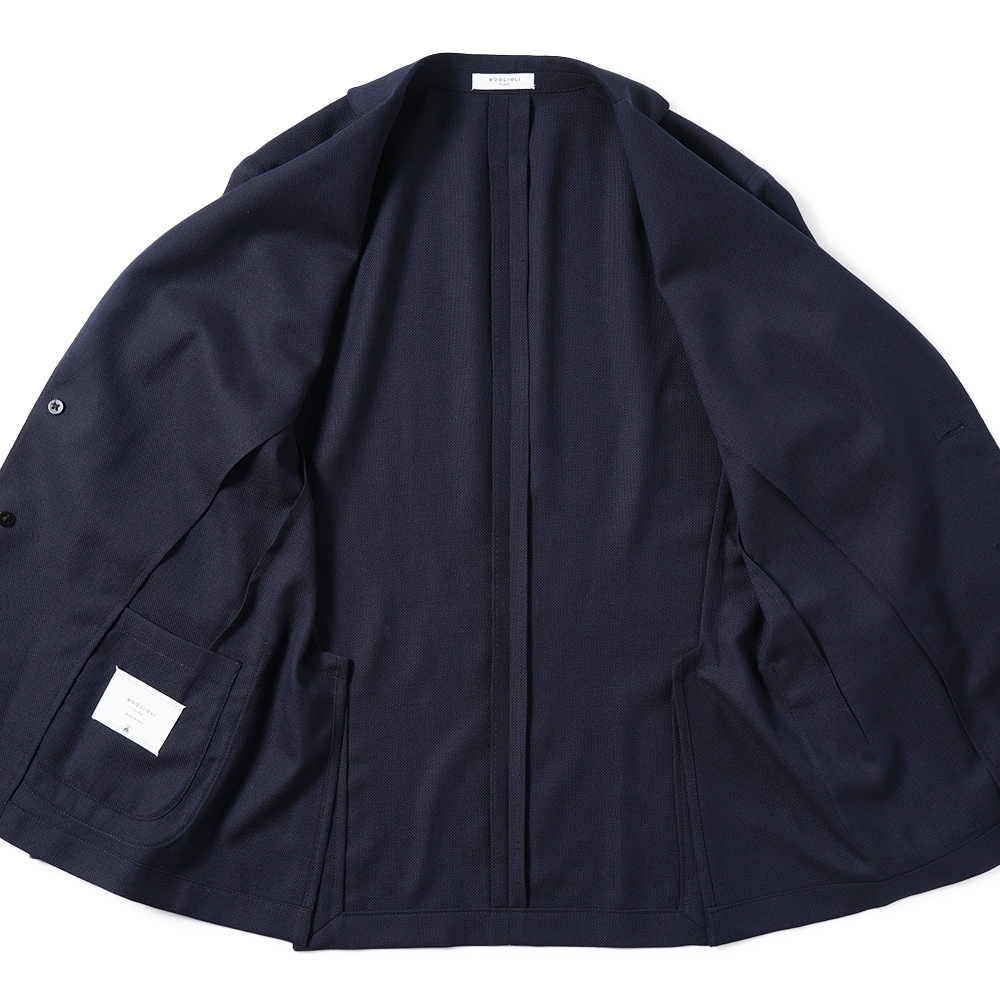 BOGLIOLI ボリオリ EMPTY JACKET ウールホップサック 2B ジャケット