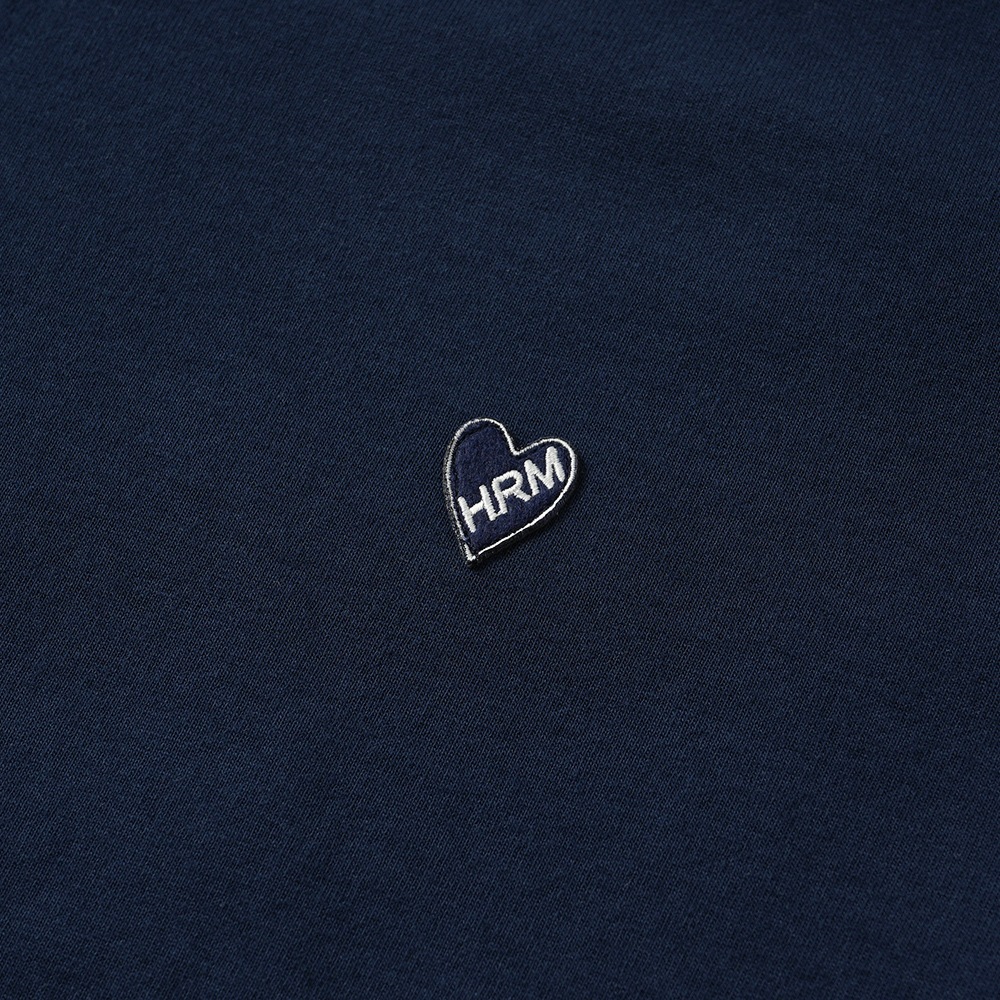 HOLLYWOOD RANCH MARKET ハリウッドランチマーケット オーガニックコットン ハートインHRM ロングスリーブTシャツ 1008627 NAVY