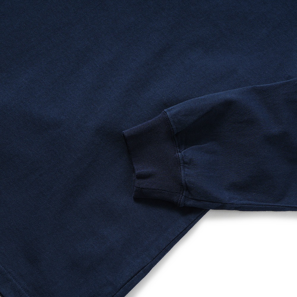 HOLLYWOOD RANCH MARKET ハリウッドランチマーケット オーガニックコットン ハートインHRM ロングスリーブTシャツ 1008627 NAVY