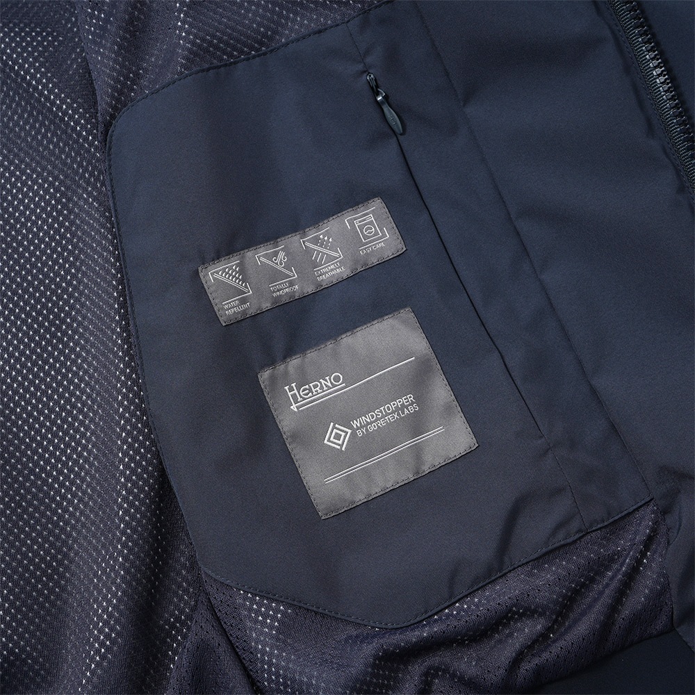 HERNO ヘルノ FUNCTIONAL WARDROBE GORE-TEX 2レイヤー MA-1型 ジップアップブルゾン GI000457U-11106 NAVY