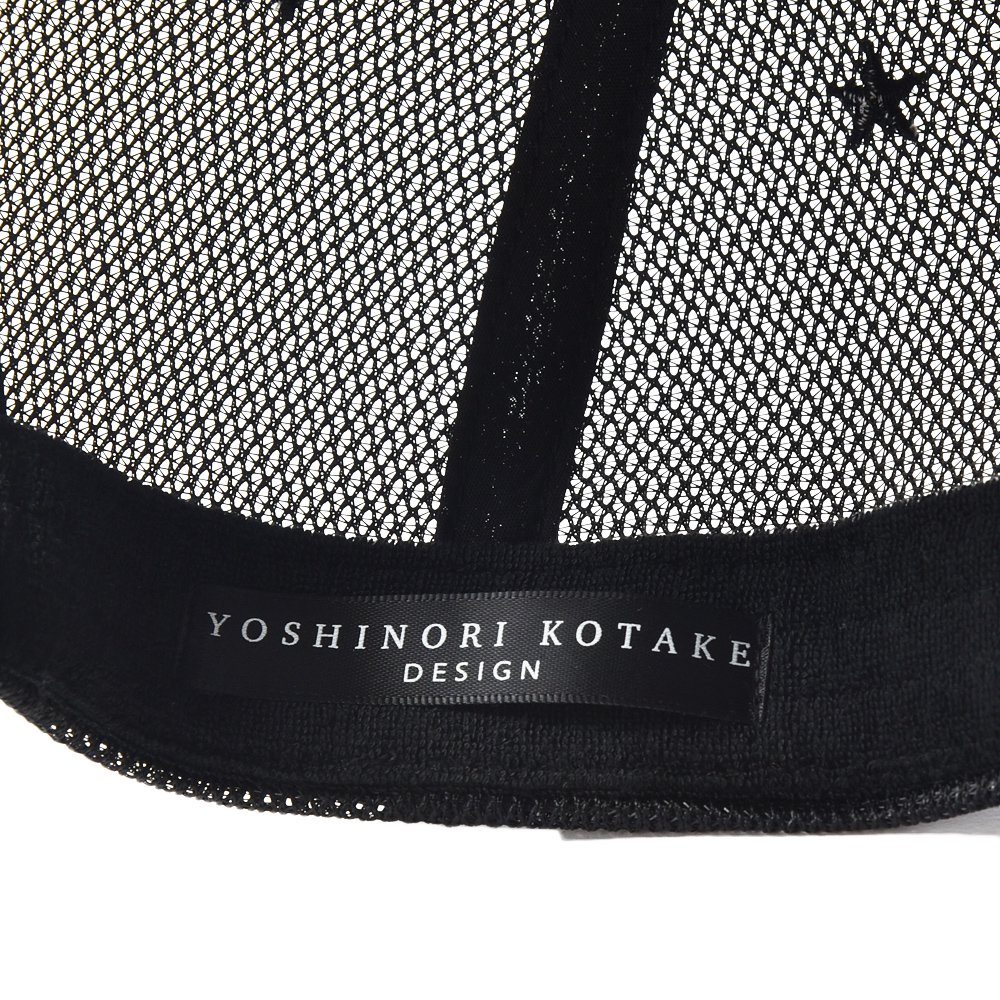 YOSHINORI KOTAKE DESIGN ヨシノリコタケデザイン メッシュキャップ  YK3DHLG-444STAR BLK・BLK・SIL