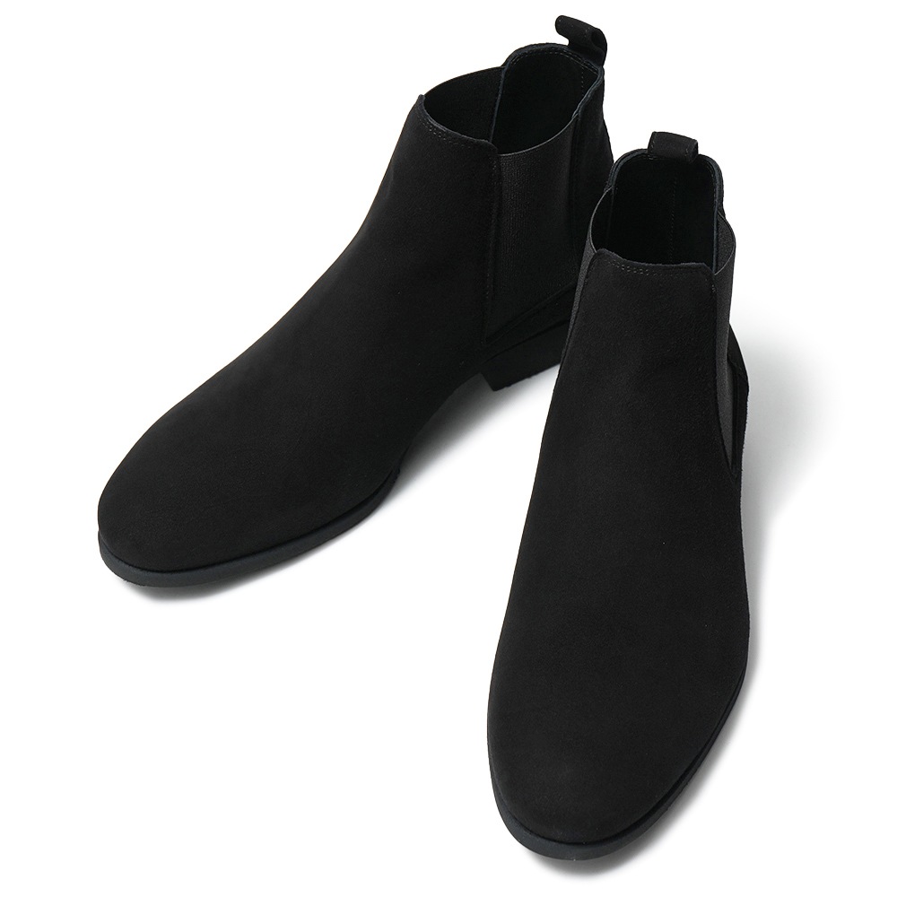 FERRANTE フェランテ JUST CAMOSCIO GUM LIGHT スエード サイドゴアブーツ BLACK