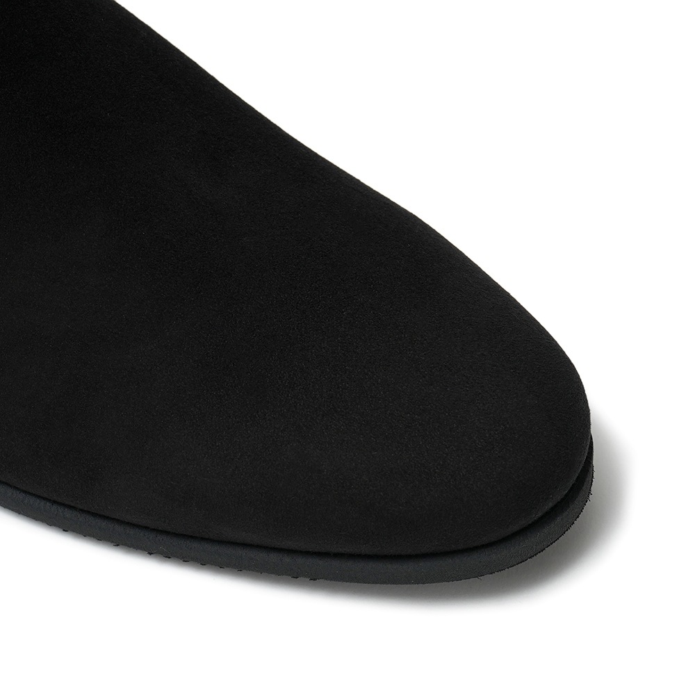 FERRANTE フェランテ JUST CAMOSCIO GUM LIGHT スエード サイドゴアブーツ BLACK