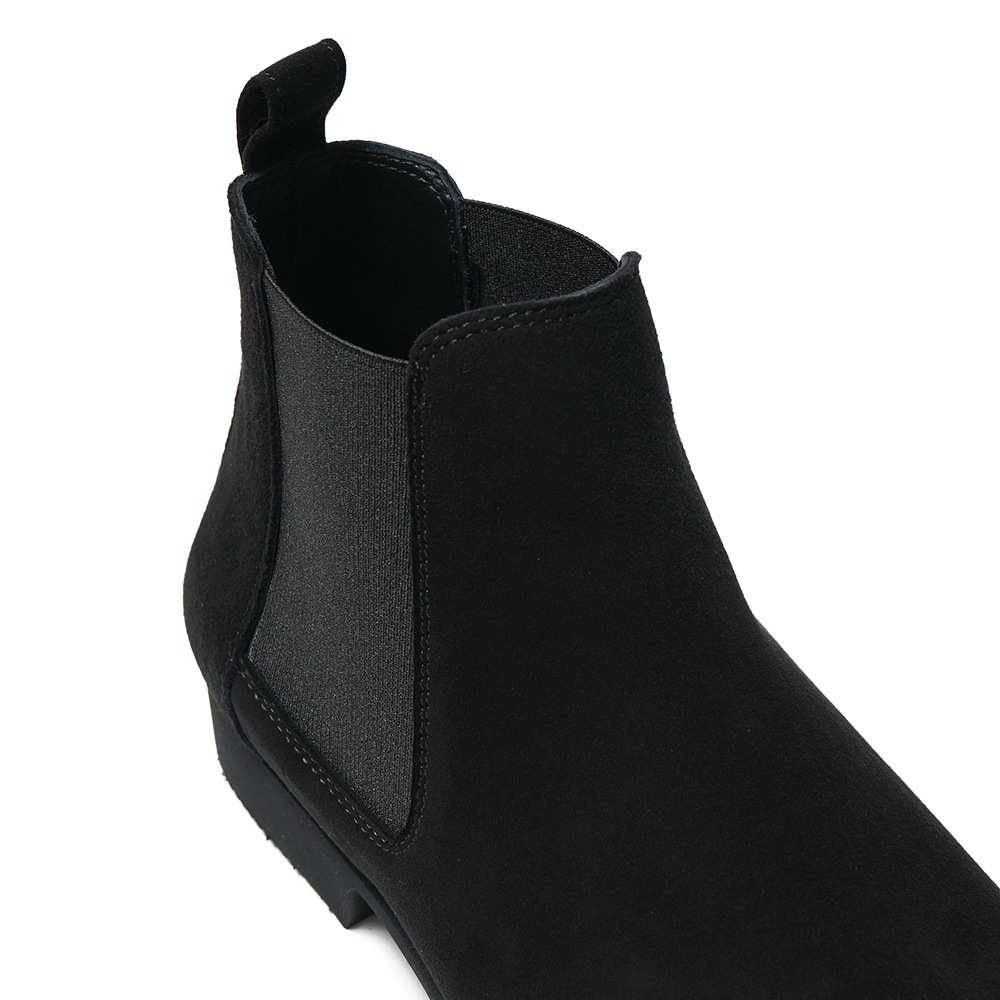 FERRANTE フェランテ JUST CAMOSCIO GUM LIGHT スエード サイドゴアブーツ BLACK