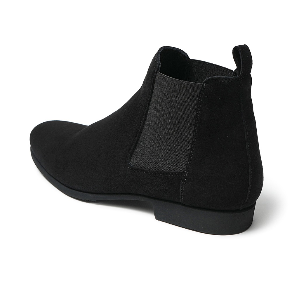 FERRANTE フェランテ JUST CAMOSCIO GUM LIGHT スエード サイドゴアブーツ BLACK