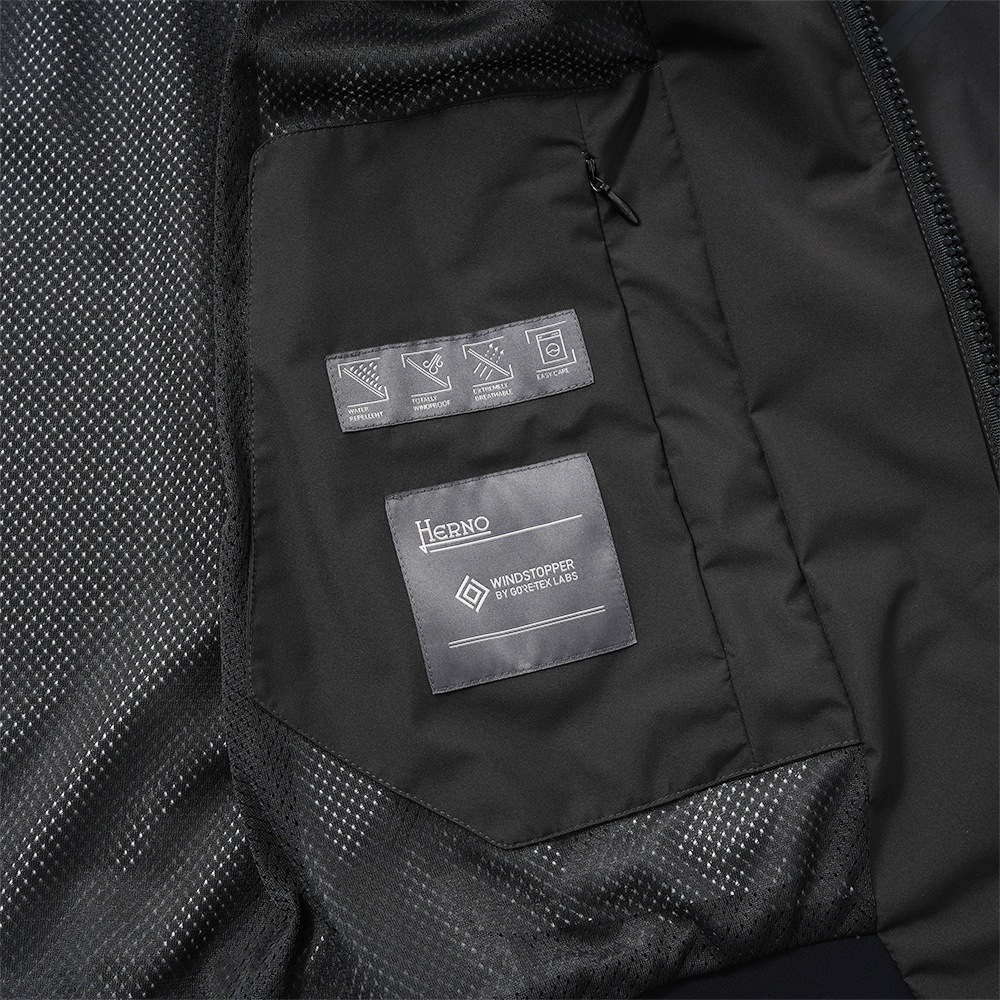 HERNO ヘルノ FUNCTIONAL WARDROBE GORE-TEX 2レイヤー MA-1型 ジップアップブルゾン GI000457U-11106 BROWN BLACK