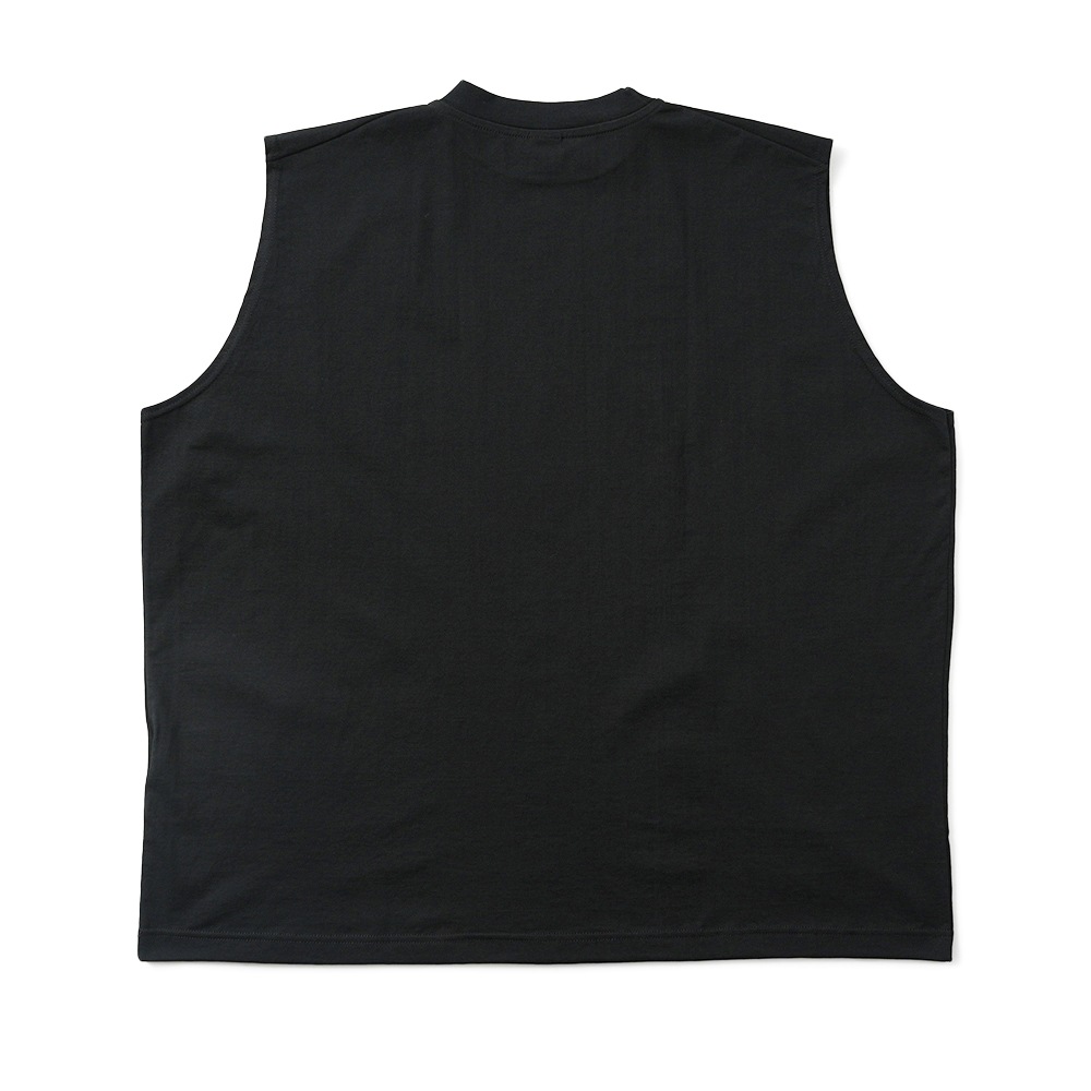 GICIPI ジチピ 2504P SPIGOLA スピーゴラ クルーネック リラックスフィット ノースリーブTシャツ NERO