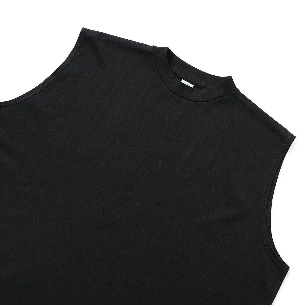 GICIPI ジチピ 2504P SPIGOLA スピーゴラ クルーネック リラックスフィット ノースリーブTシャツ NERO