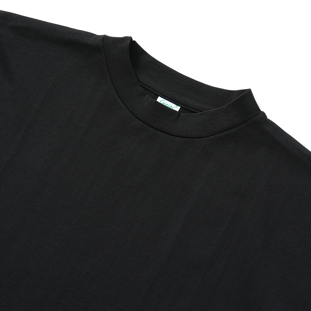 GICIPI ジチピ 2504P SPIGOLA スピーゴラ クルーネック リラックスフィット ノースリーブTシャツ NERO