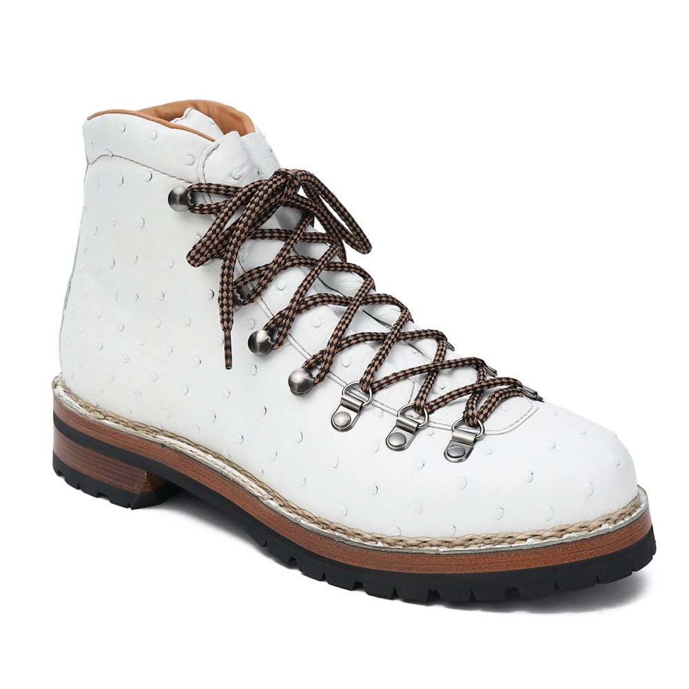 Marmolada マルモラーダ FG105 STRUZZO BIANCO オーストリッチ マウンテンブーツ WHITE