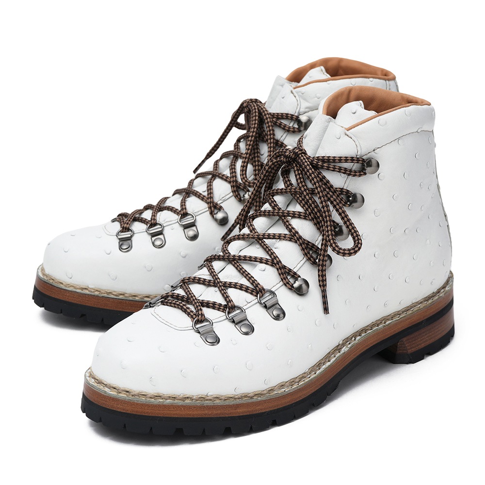 Marmolada マルモラーダ FG105 STRUZZO BIANCO オーストリッチ マウンテンブーツ WHITE