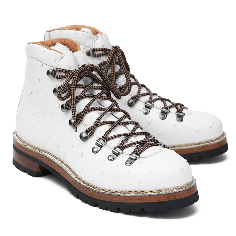 Marmolada マルモラーダ FG105 STRUZZO BIANCO オーストリッチ マウンテンブーツ WHITE
