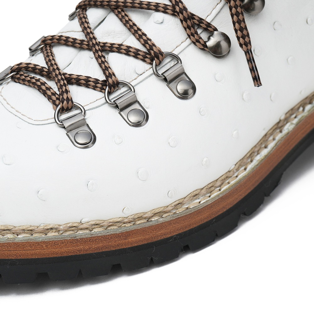 Marmolada マルモラーダ FG105 STRUZZO BIANCO オーストリッチ マウンテンブーツ WHITE
