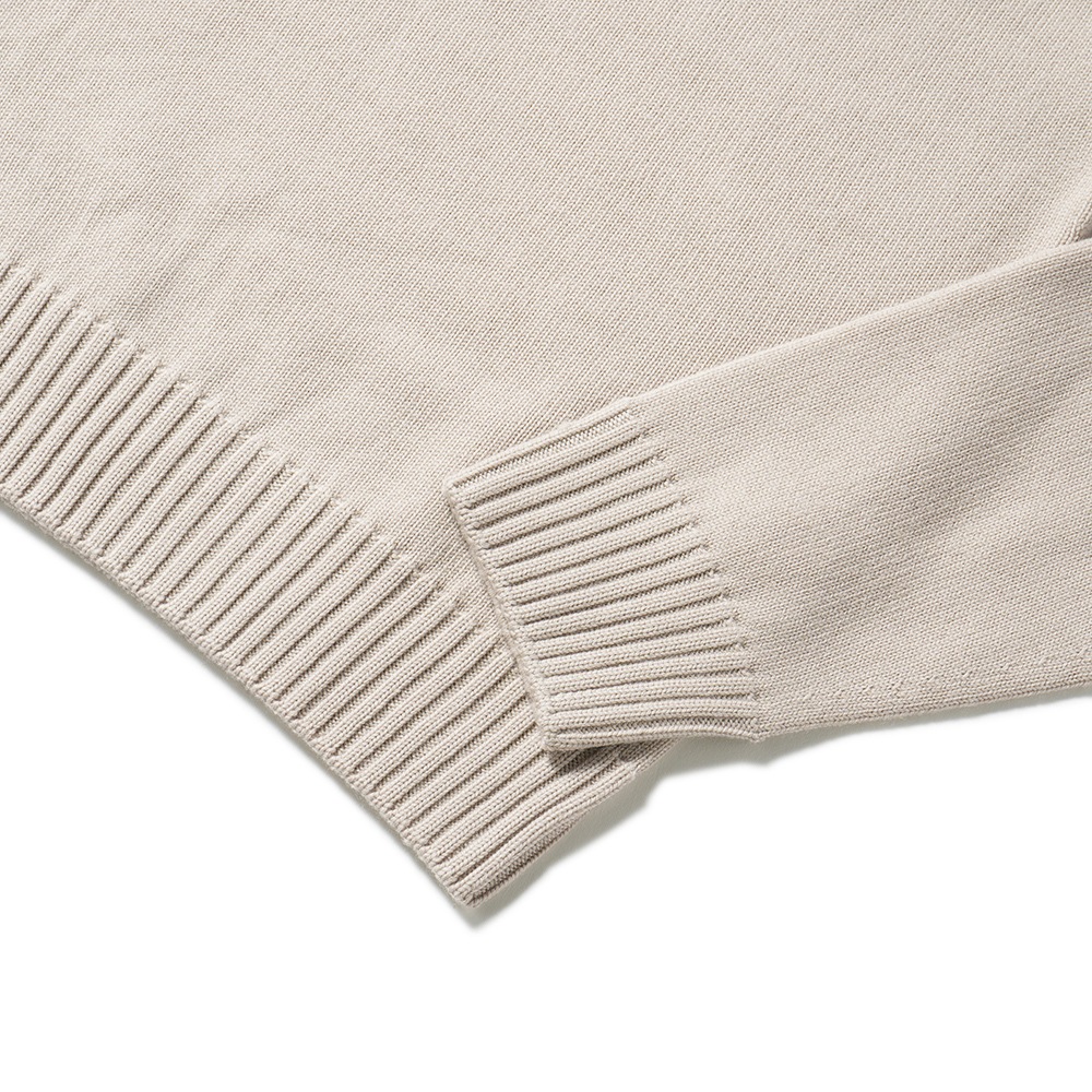 Drumohr ドルモア 8G エクストラファインメリノウール クルーネック ニット D7M103 GREIGE