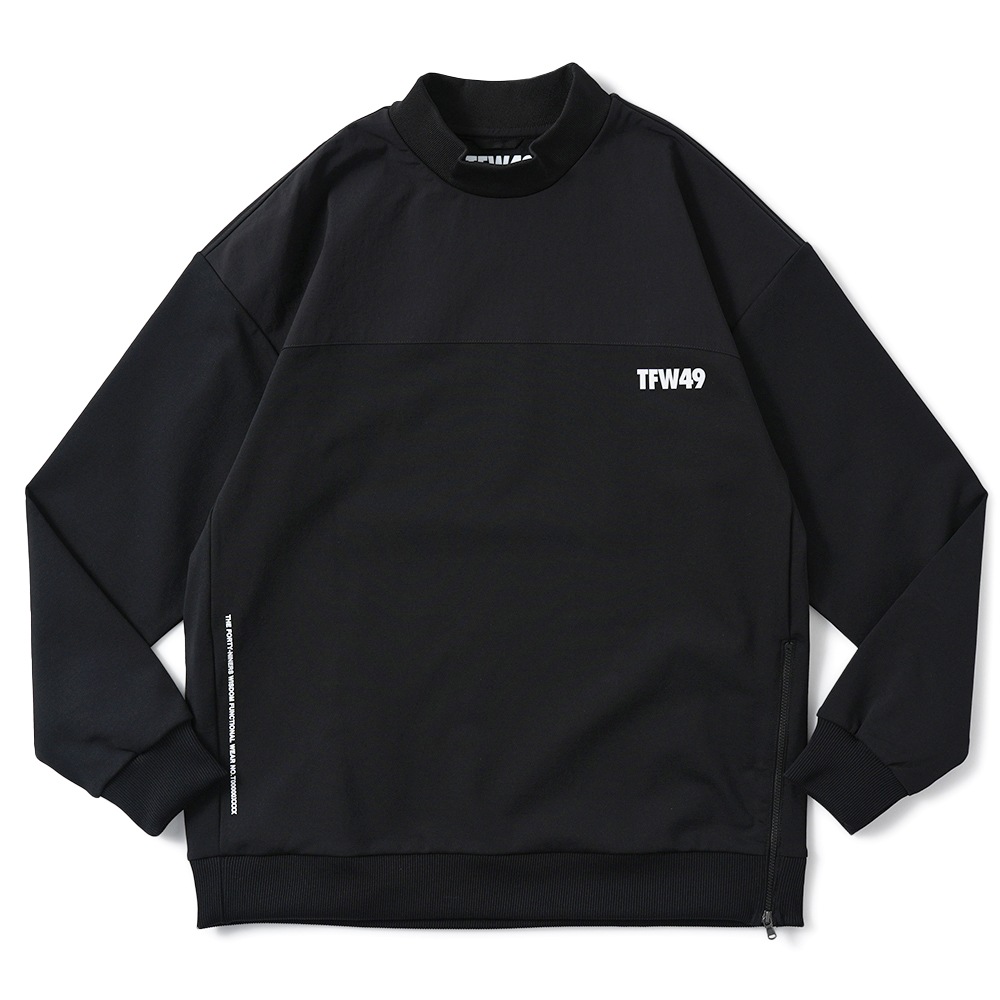 TFW49 ティーエフダブリュー49 HALF MOCKNECK TEE ハーフモックネック Tシャツ T102520029 BLK×BLK