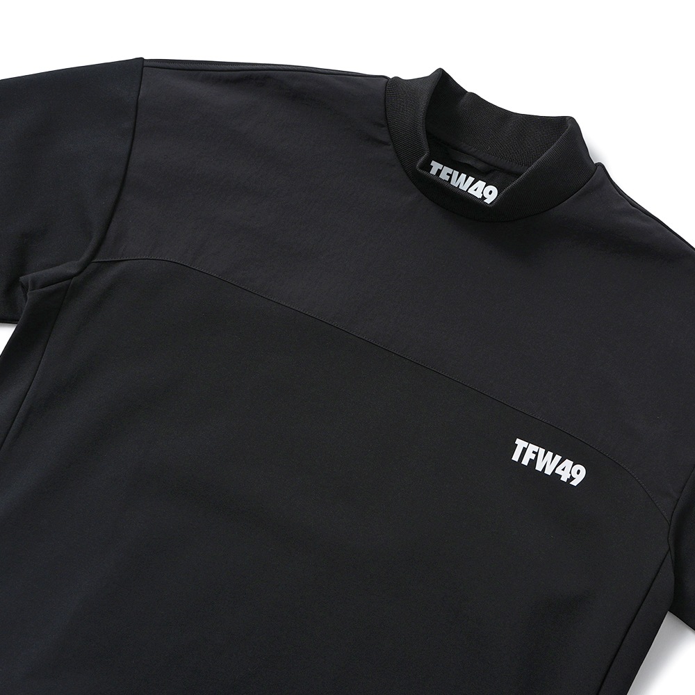 TFW49 ティーエフダブリュー49 HALF MOCKNECK TEE ハーフモックネック Tシャツ T102520029 BLK×BLK