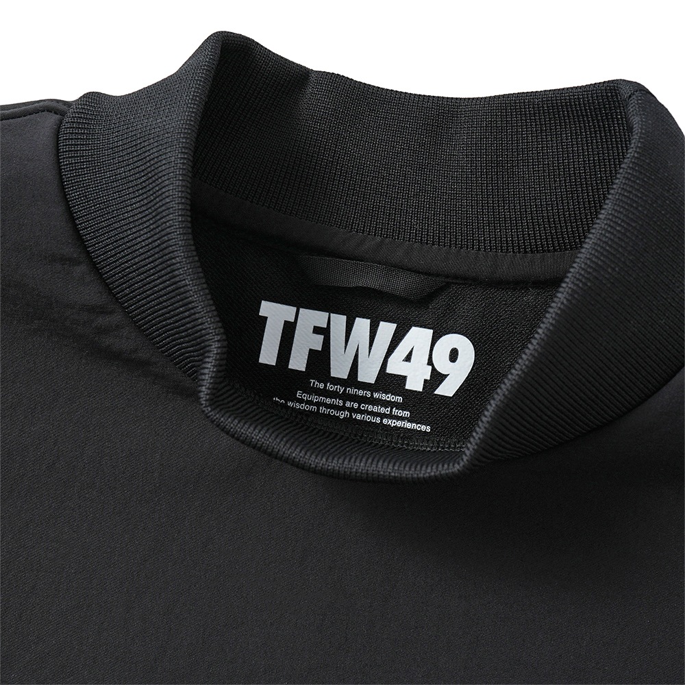 TFW49 ティーエフダブリュー49 HALF MOCKNECK TEE ハーフモックネック Tシャツ T102520029 BLK×BLK