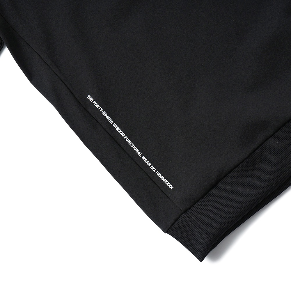 TFW49 ティーエフダブリュー49 HALF MOCKNECK TEE ハーフモックネック Tシャツ T102520029 BLK×BLK