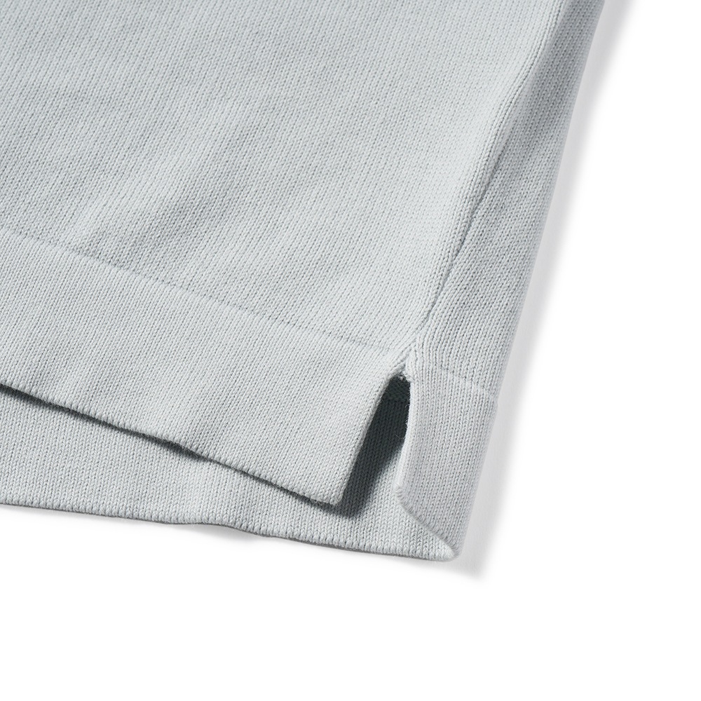 GRANSASSO グランサッソ ソフトコットン ニット クルーネック ショートスリーブ Tシャツ 58138/18120 L.GRAY