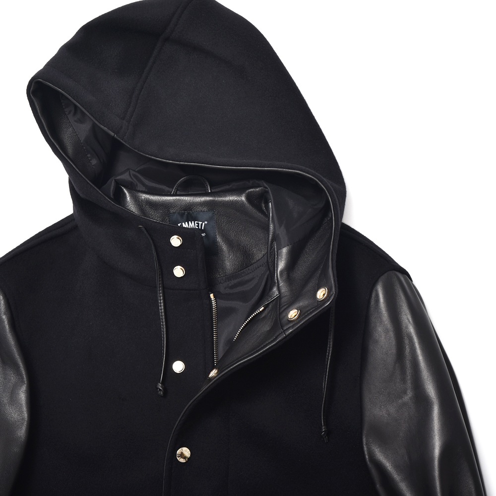 EMMETI エンメティ フーディブルゾン URBINO ウルビーノ 黒 48