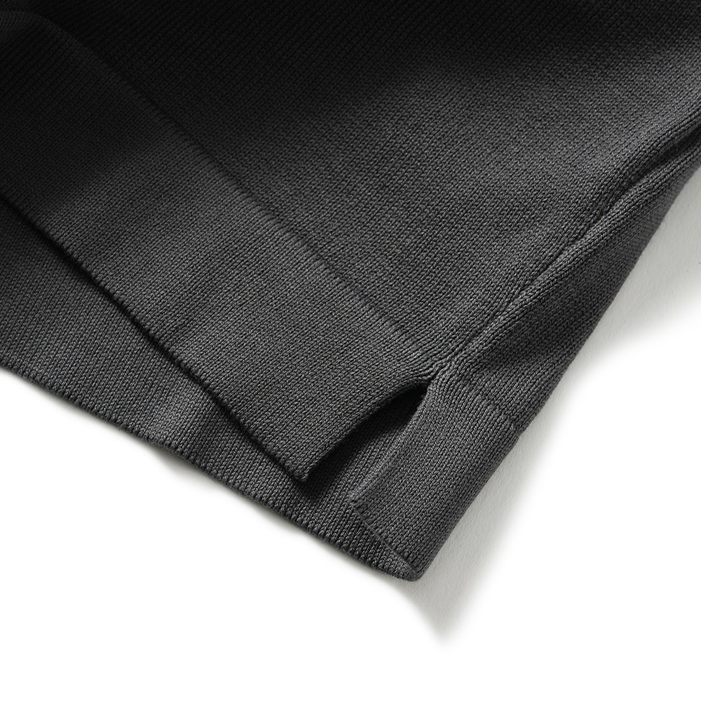GRANSASSO グランサッソ ソフトコットン ニット モックネック ロングスリーブ 58108/18120 CHARCOAL